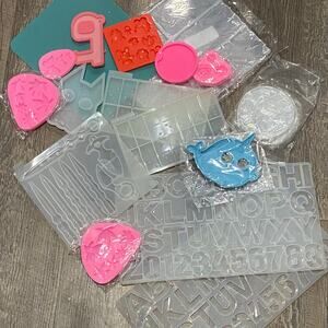 Silicone Resin Crafts Molds letters keychains diy